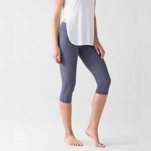 Lululemon Sculpt It Crop Leggings - Lavender (Purple/Gray) - 4